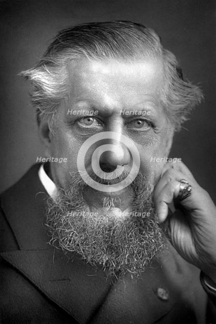 Sir Edwin Arnold (1832-1904), English poet and journalist, 1893.Artist: W&D Downey