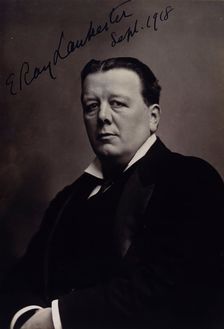 Sir Edwin Ray Lankester, 1918. Creator: Elliott & Fry