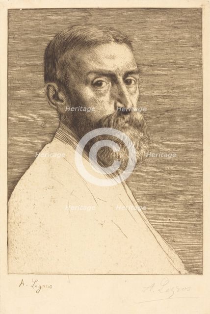 Sir E.J. Poynter, P.R.A., 1877. Creator: Alphonse Legros.