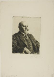Sir Ernest Cassel, 1909. Creator: Anders Leonard Zorn