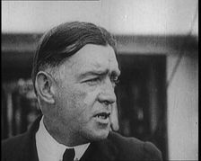 Sir Ernest Shackleton Talking Before an Exploration, 1922. Creator: British Pathe Ltd