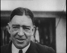 Sir Ernest Shackleton Talking Before an Exploration, 1922. Creator: British Pathe Ltd