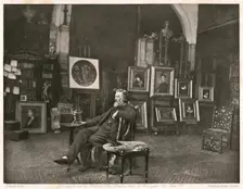 Sir F. Leighton, P.R.A., c1884. Creator: Joseph Parkin Mayall