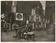 Sir F. Leighton, P.R.A., c1884. Creator: Joseph Parkin Mayall