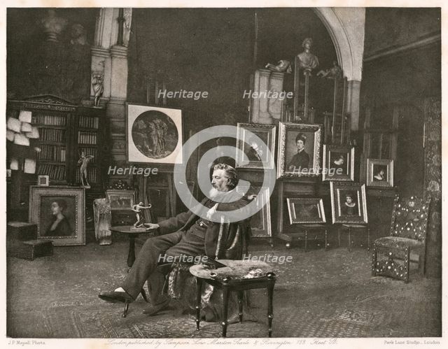 Sir F. Leighton, P.R.A., c1884. Creator: Joseph Parkin Mayall.