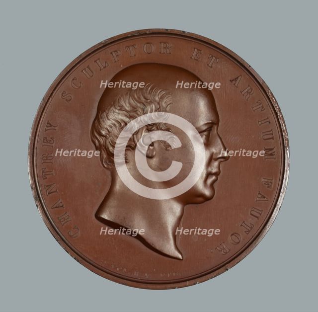 Sir Francis Chantrey, Art Union of London medal, 1843. Creator: William Wyon.