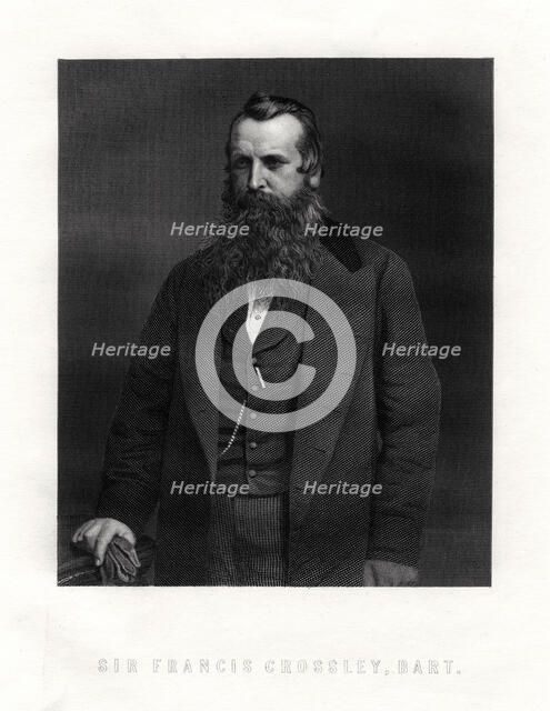 Sir Francis Crossley, English carpet manufacturer, mid-late 19th century. Artist: Unknown