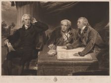 Sir Francis and John Baring and Charles Wall. Creator: James Ward (British, 1769-1859)