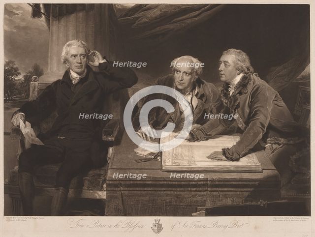 Sir Francis and John Baring and Charles Wall. Creator: James Ward (British, 1769-1859).
