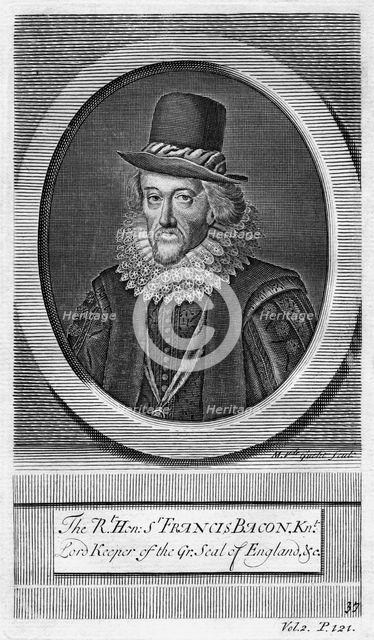 Sir Francis Bacon, Viscount St Albans, English philosopher, scientist and statesman.Artist: M van de Gucht