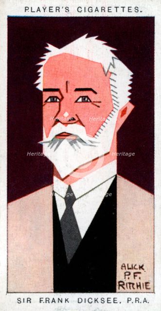 Sir Francis Bernard Dicksee, British painter, 1926.Artist: Alick P F Ritchie
