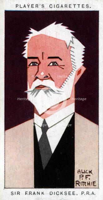 Sir Francis Bernard Dicksee, British painter, 1926.Artist: Alick P F Ritchie