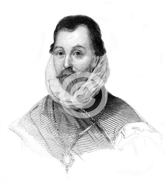 Sir Francis Drake, 16th century English navigator and privateer, (c1850). Artist: Unknown