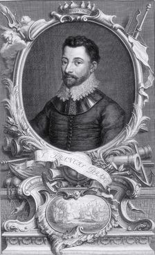 Sir Francis Drake, c1743-c1751. Creator: Jacobus Houbraken