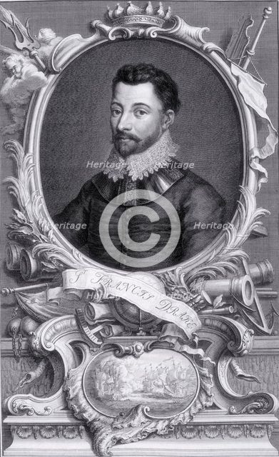 Sir Francis Drake, c1743-c1751. Creator: Jacobus Houbraken.