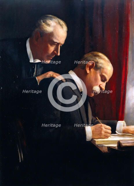 Sir Francis Laking and Sir Frederick Treves, c1900s. Creator: Harry Herman Salomon.