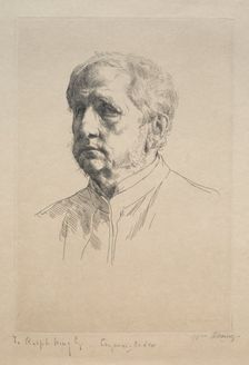 Sir Francis Seymour Haden, 1883. Creator: William Strang (British, 1859-1921)