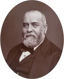 Sir Francis Philip Cunliffe Owen, director of the South Kensington Museum, 1880. Creator: Lock & Whitfield