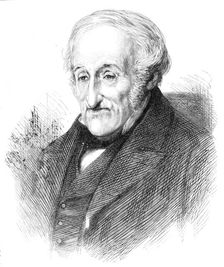 Sir Francis Ronalds, inventor of an electric telegraph, 1870. Creator: Unknown