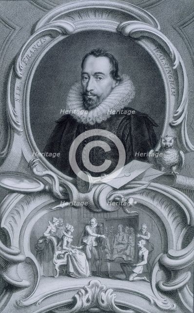 Sir Francis Walsingham, c1743-c1751. Creators: Jacobus Houbraken, George Vertue.