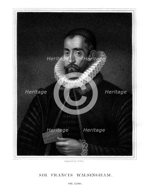 Sir Francis Walsingham, spymaster of Queen Elizabeth I, (1824).Artist: W Holl