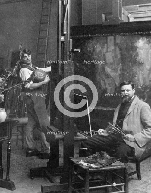 Sir Frank Brangwyn (1867-1956), Welsh artist, 1911-1912.Artist: Reinhold Thiele