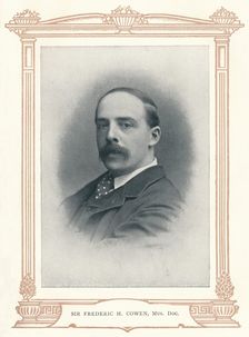 Sir Frederic H. Cowen, Mus. Doc. 1910. Creator: Elliott & Fry