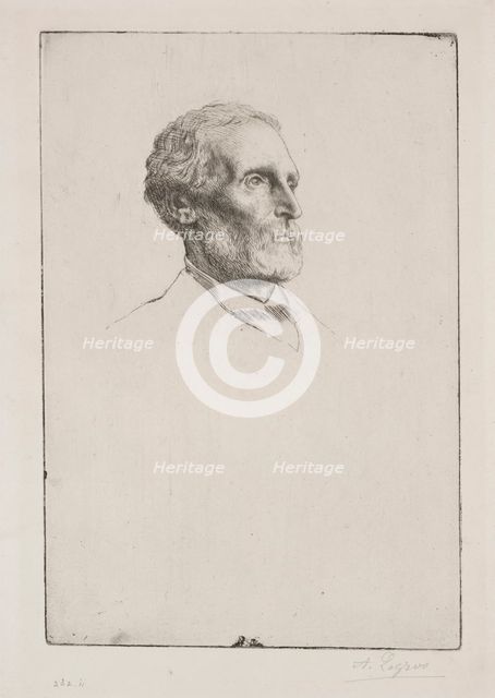 Sir Frederick W. Burton . Creator: Alphonse Legros (French, 1837-1911).