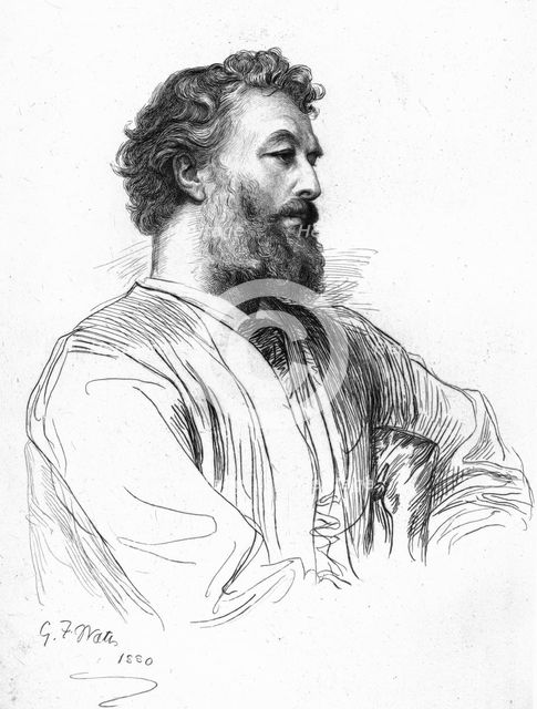 'Sir Frederick Leighton, P.R.A.', c1880-83. Creator: George Frederick Watts.