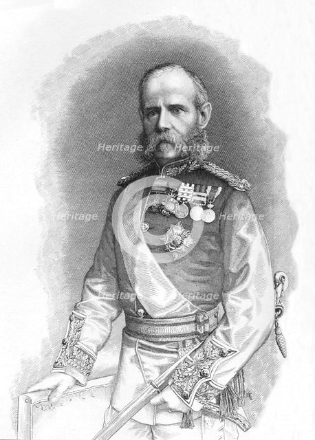 'Sir Frederick Roberts', c1880. Artist: Unknown.