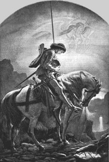 'Sir Galahad and the Vision of the Holy Grael", after Sir Noel Paton, RSA 1891. Creator: Unknown