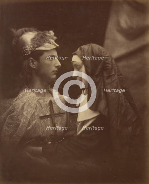 Sir Galahad and the Pale Nun, 1874. Creator: Julia Margaret Cameron.