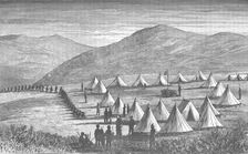 Sir Garnet Wolseley's Camp at Ulundi: Zulus Coming In To Give Up Their Arms c1880