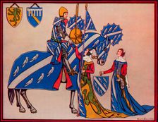 Sir Geoffrey Luttrell, His Wife and Daughter-In-Law c1340 (1926). Artist: Herbert Norris