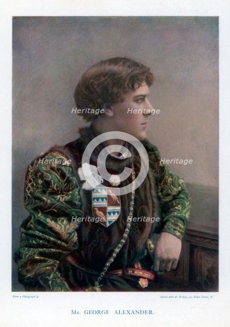 Sir George Alexander, English actor and theatre manager, 1901.Artist: Ellis & Walery