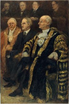 Sir George Broadbridge, Lord-Mayor of London and Sir Eric Phipps, Ambassador..., June 18, 1937. Creator: Noel Dorville