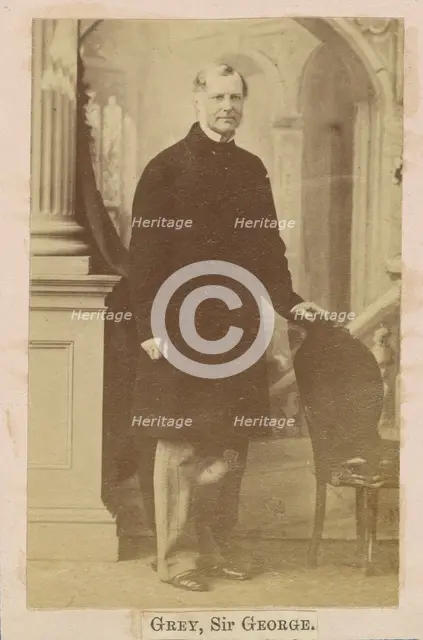 Sir George Grey, 2nd Baronet, about 1860-1862. Creator: Caldesi, Blanford & Co..