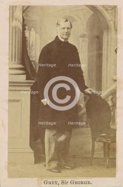 Sir George Grey, 2nd Baronet, about 1860-1862. Creator: Caldesi, Blanford & Co..