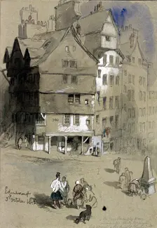 Sir George McKenzie's house, Edinburgh, Scotland, 1845. Artist: Sir John Gilbert