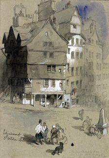 Sir George McKenzie's house, Edinburgh, Scotland, 1845. Artist: Sir John Gilbert