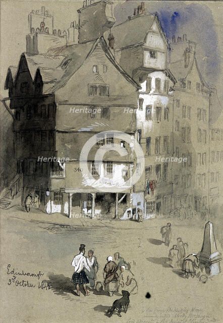 Sir George McKenzie's house, Edinburgh, Scotland, 1845. Artist: Sir John Gilbert