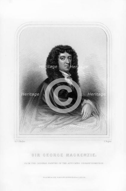 Sir George Mackenzie of Rosehaugh, Scottish lawyer and legal writer, (1870). Artist: J Rogers