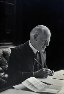 Sir George Newman. Creator: Unknown