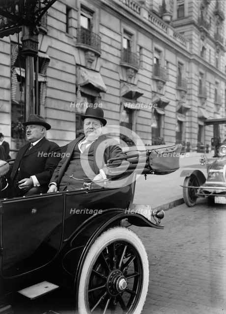 Sir George Reid, Former Australian Premier - Right, with James Oyster, Commr. of D.C., 1912. Creator: Harris & Ewing.