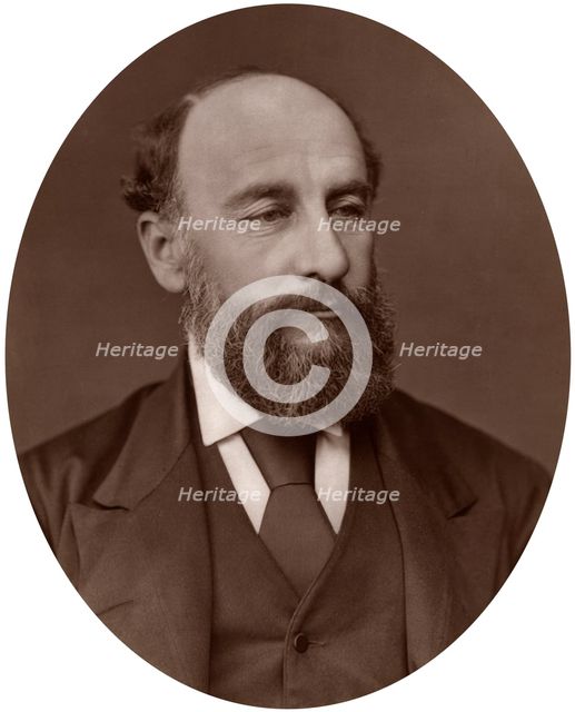 Sir George Strong Nares, Arctic explorer, 1878.Artist: Lock & Whitfield