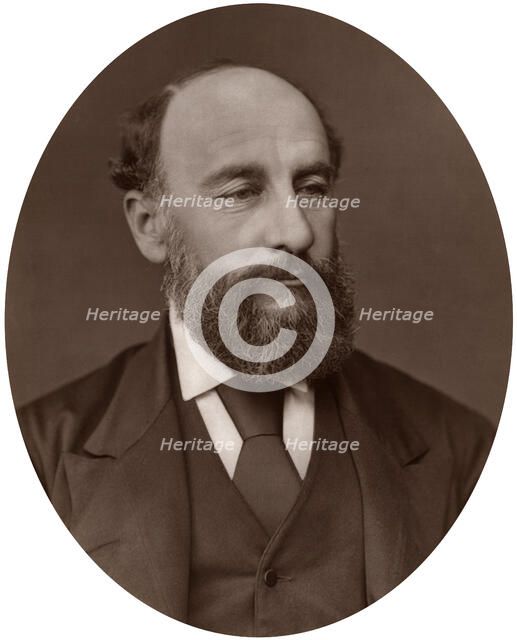 Sir George Strong Nares, Arctic explorer, 1878.Artist: Lock & Whitfield