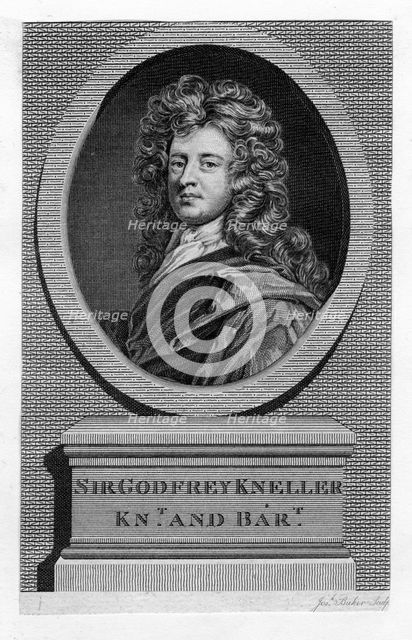 Sir Godfrey Kneller (1646-1723), portrait painter, 19th century. Artist: Unknown