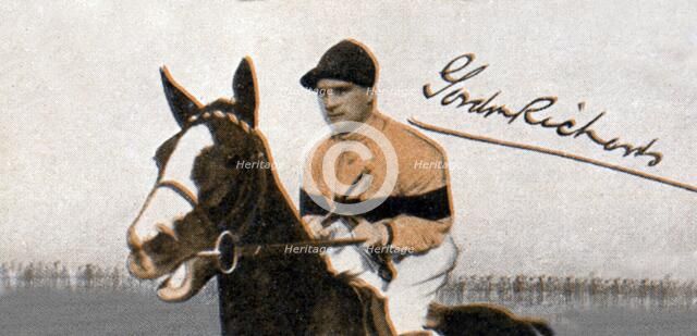 Sir Gordon Richards (1904-1986), jockey, 1935. Artist: Unknown
