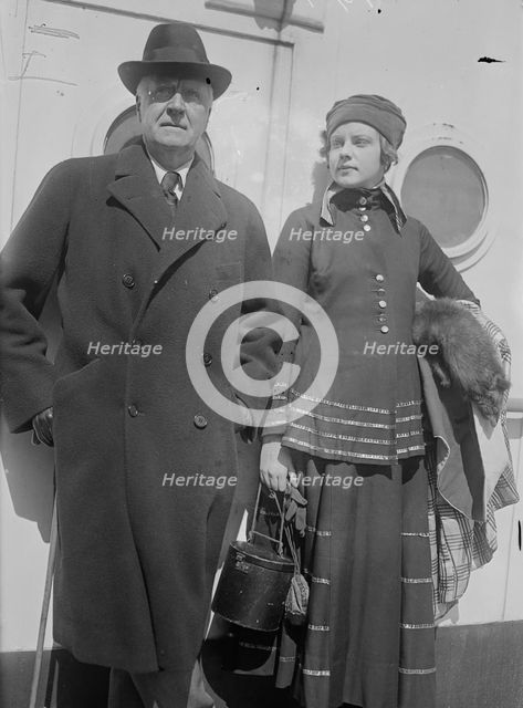 Sir H.B. Tree & Miss Tree, 1916. Creator: Bain News Service.