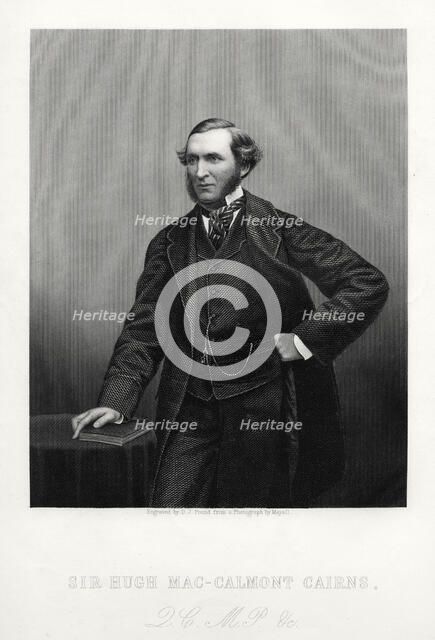 Sir Hugh Mac-Calmont Cairns, British statesman, c1880. Artist: DJ Pound